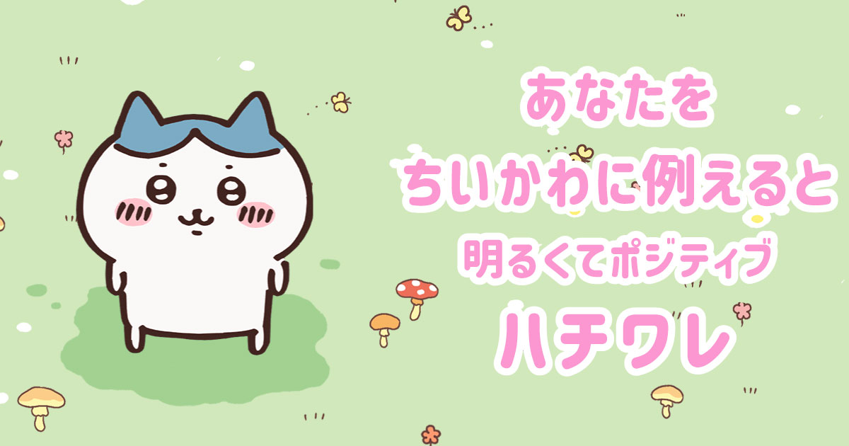 明るくてポジティブなハチワレ