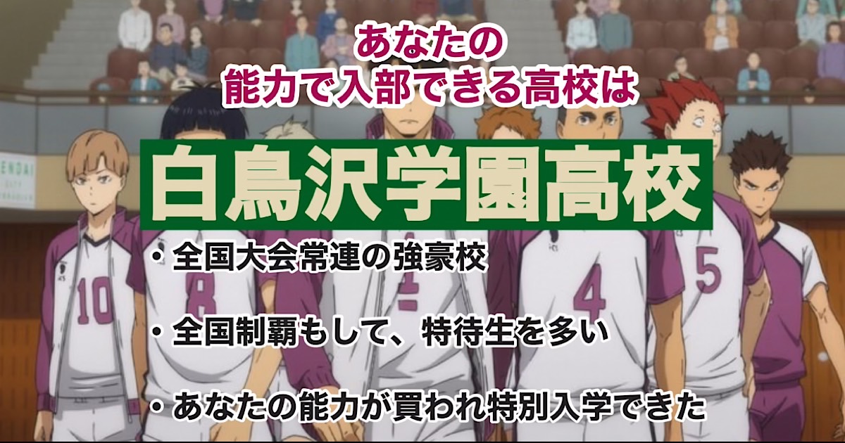 白鳥沢学園高校