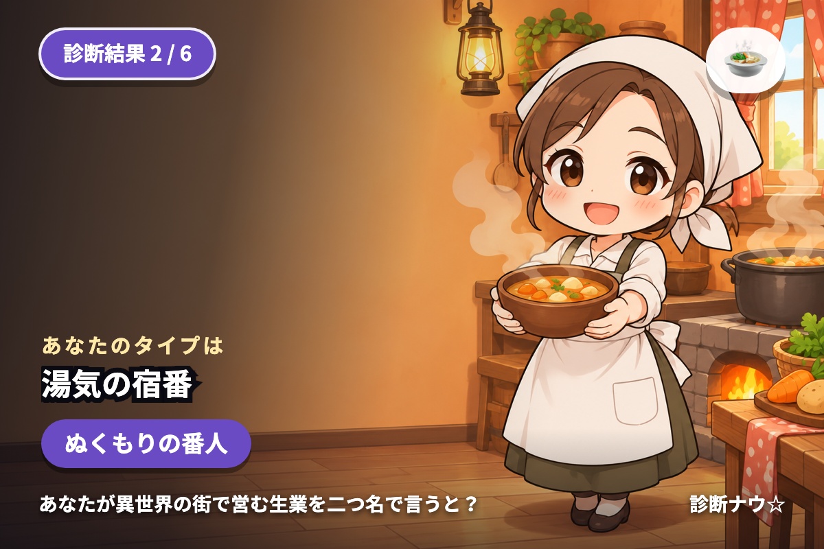 湯気の宿番